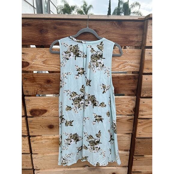 Free People Tree Swing Floral Tunic Short Dress in Mint Size Small Sz S - Picture 5 of 6